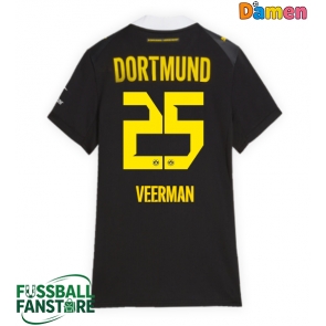 Borussia Dortmund Joey Veerman #25 Replik Auswärtstrikot Damen 2026-27 Kurzarm